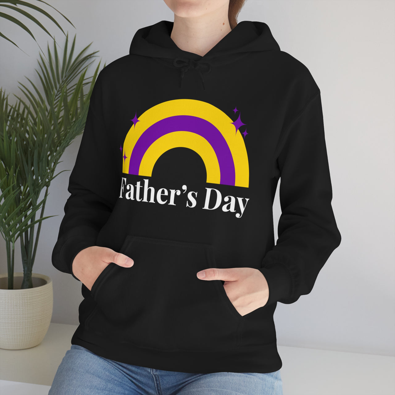 SHAVA CO Intersexual Flag, Unisex Heavy Blend™ Hooded Sweatshirt - Father's Day Printify