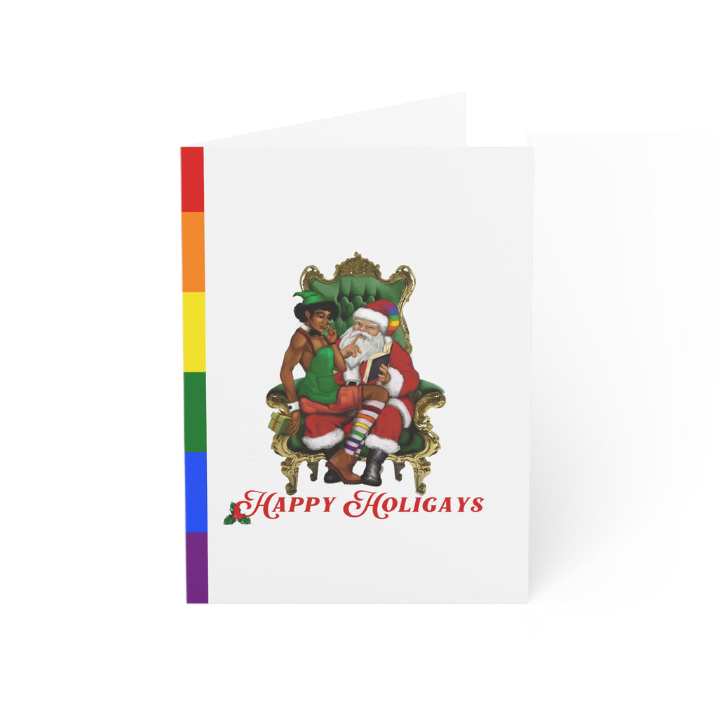 Merry Queermas Greeting Cards ' Happy Holigays (Black) SHAVA CO
