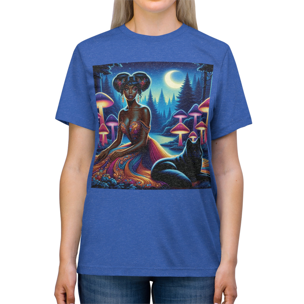 unisex Triblend Tee - What Meant For Me Will Find Its Way To Me - Moonlit Enchantress of the Twilight Woods Printify