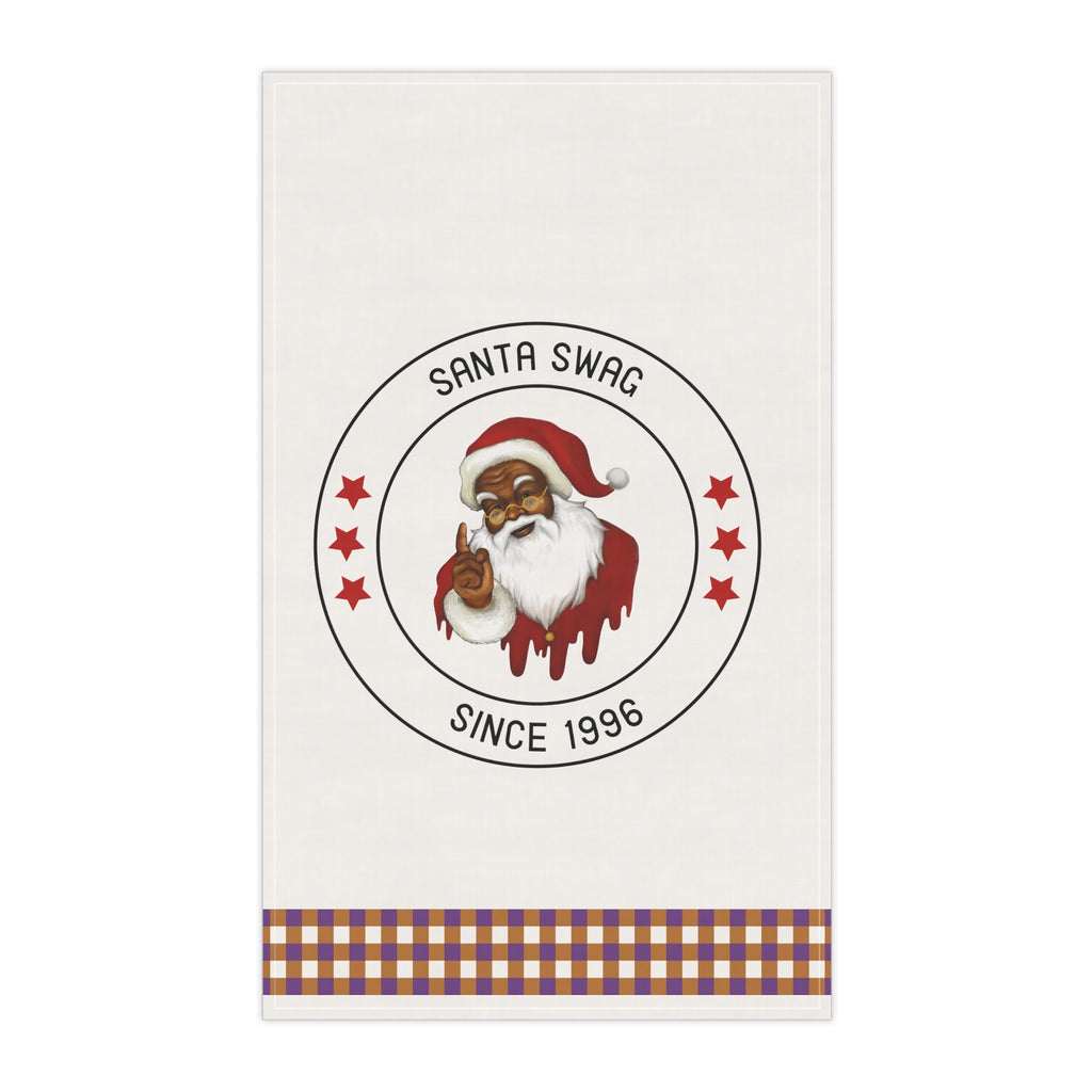 Christmas Kitchen Towel - Santa Shirt Santa Swag Printify