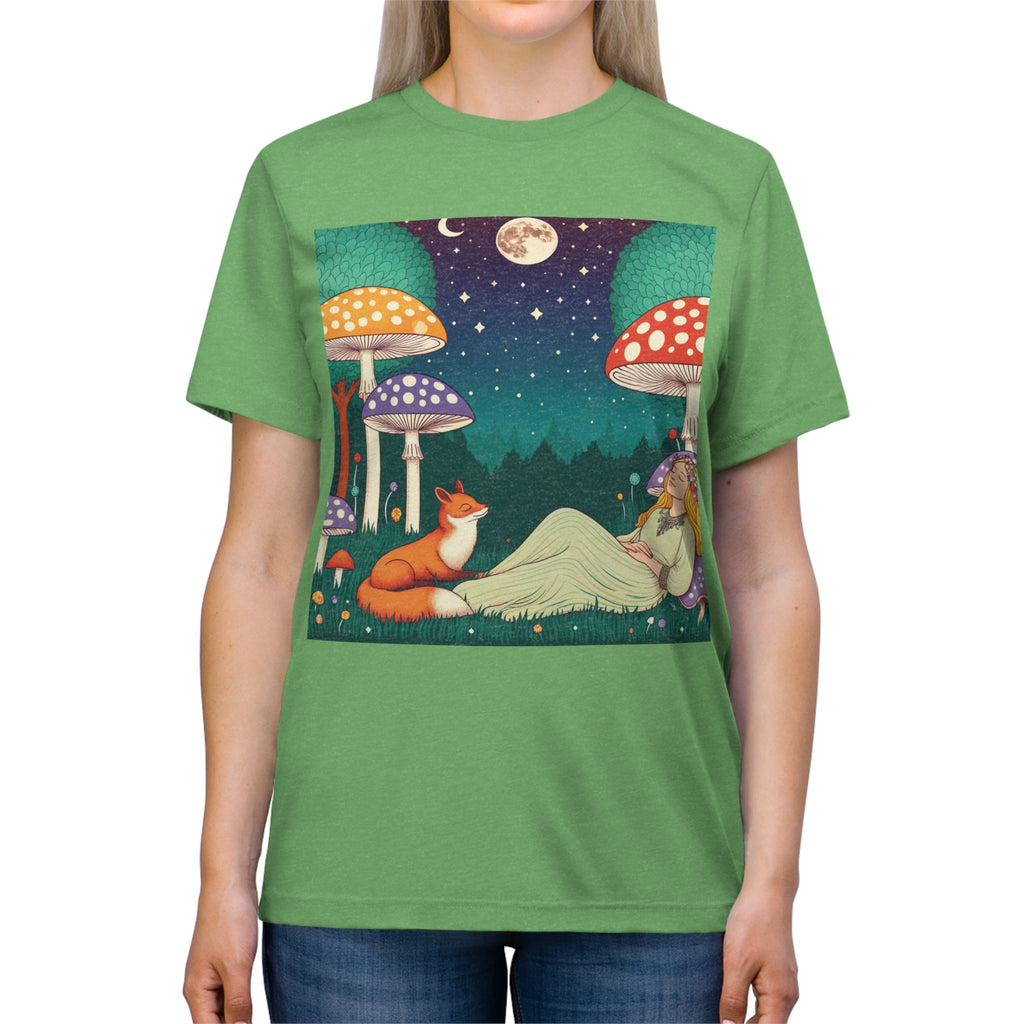 unisex Triblend Tee - What Meant For Me Will Find Its Way To Me - Small Girl  2 Printify