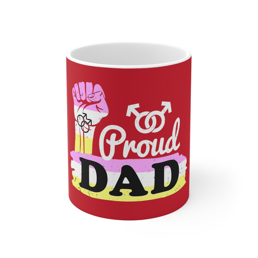 Twink Pride Flag Ceramic Mug - Proud Dad Printify