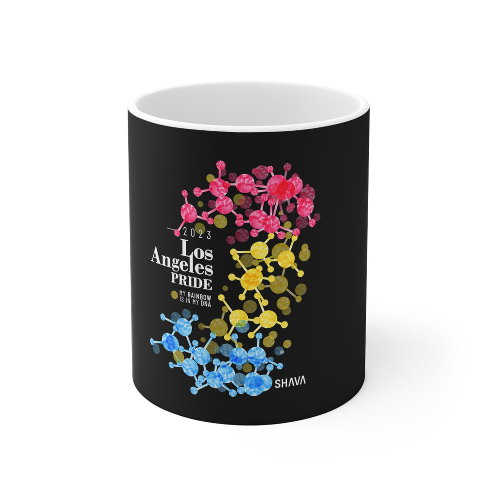 Pansexual Flag Los Angeles Pride Ceramic Mug - Rainbow Is In My DNA Printify