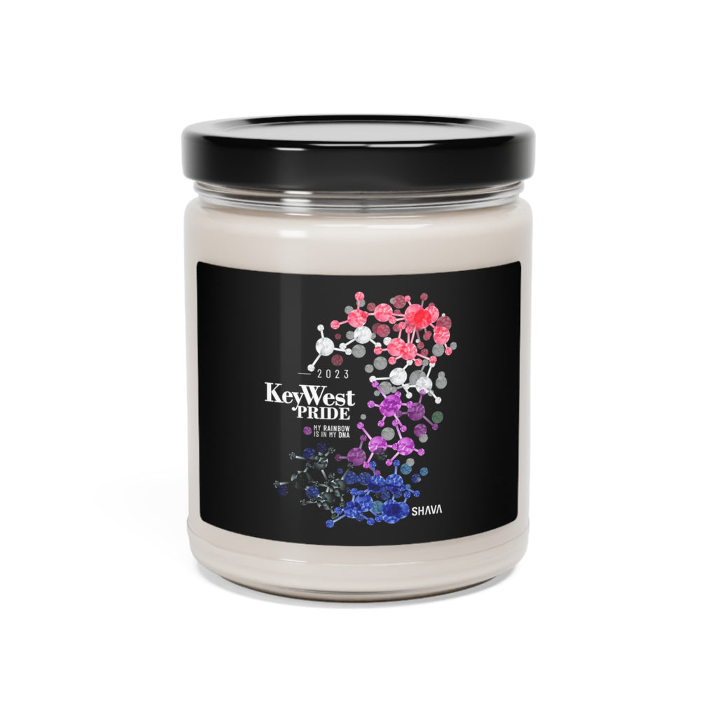 SHAVA CO Genderfluid Flag 2023 Pride, Key West Scented Soy Candle, 9oz Printify