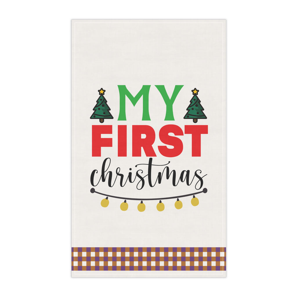 Christmas Kitchen Towel - My First Christmas Printify