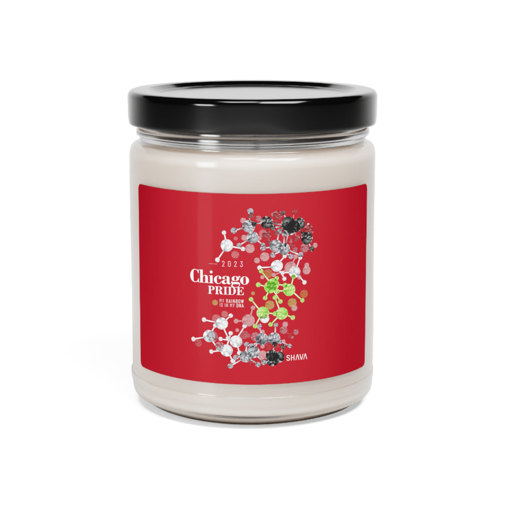 SHAVA CO Agender Flag 2023 Pride, Chicago Scented Soy Candle, 9oz Printify