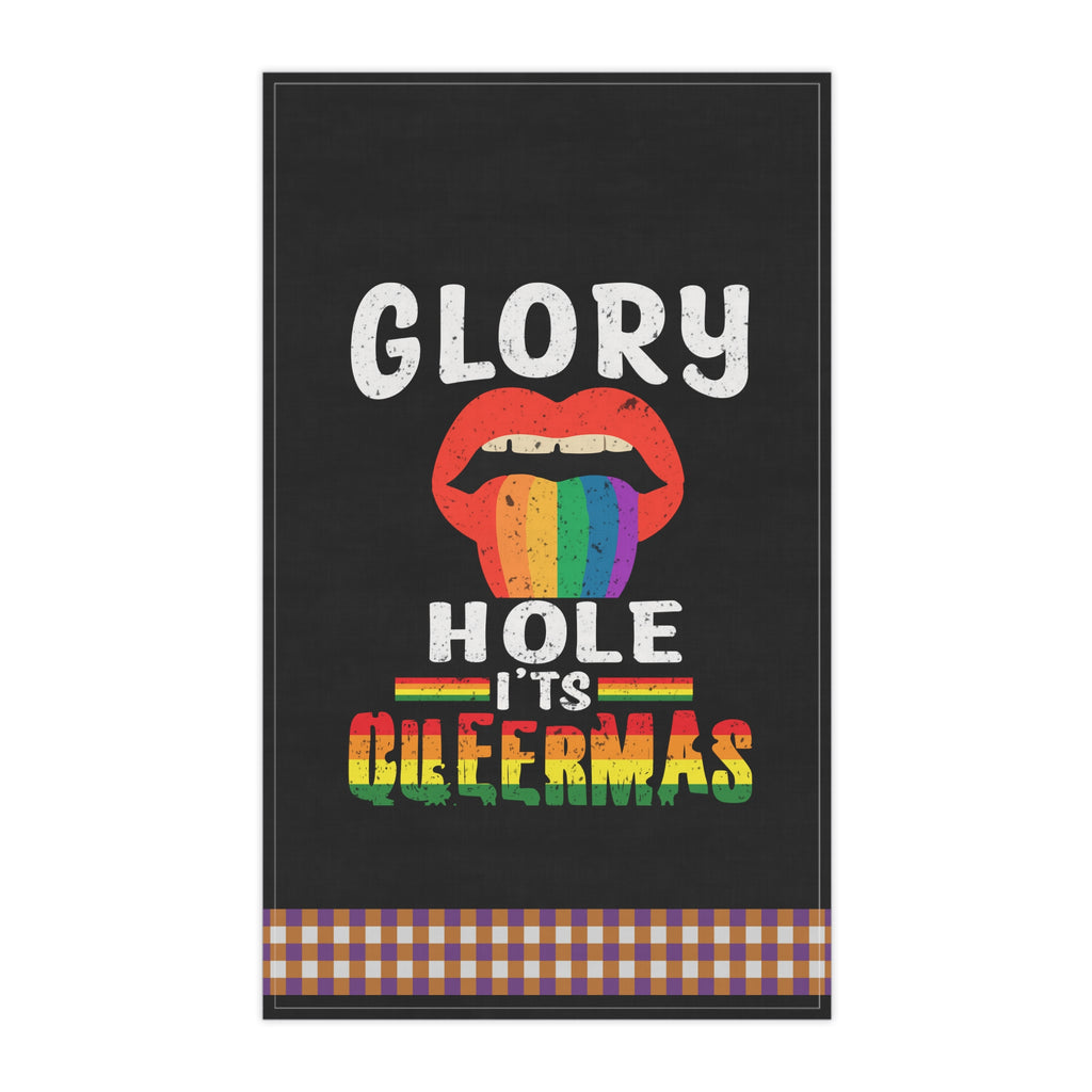 Christmas LGBTQ  Kitchen Towel - Its Queermas Printify