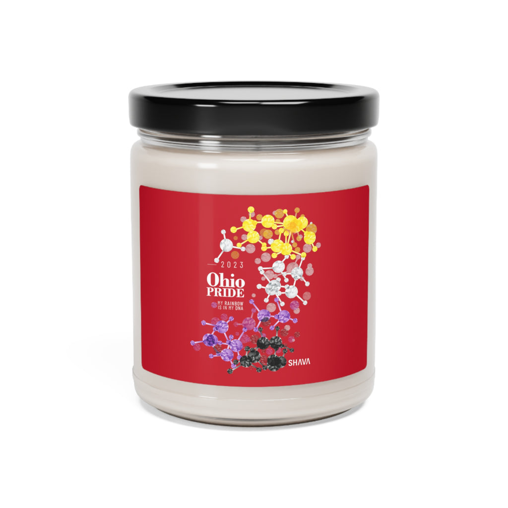 SHAVA CO Non Binary Flag 2023 Pride, Ohio Scented Soy Candle, 9oz Printify