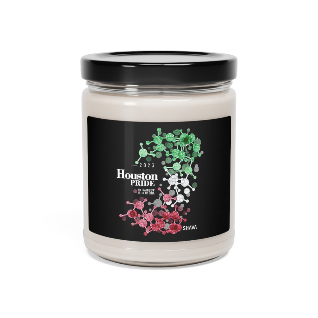 SHAVA CO Abrosexual Flag 2023 Pride, Houston Scented Soy Candle, 9oz Printify