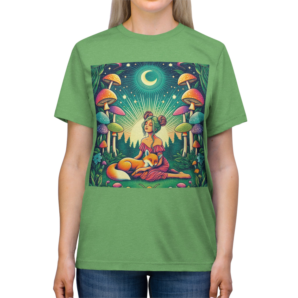 unisex Triblend Tee - What Meant For Me Will Find Its Way To Me - Small Girl  3 Printify