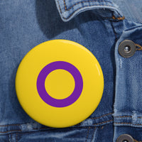 Thumbnail for Intersex Pride Flag Custom Pin Buttons Printify