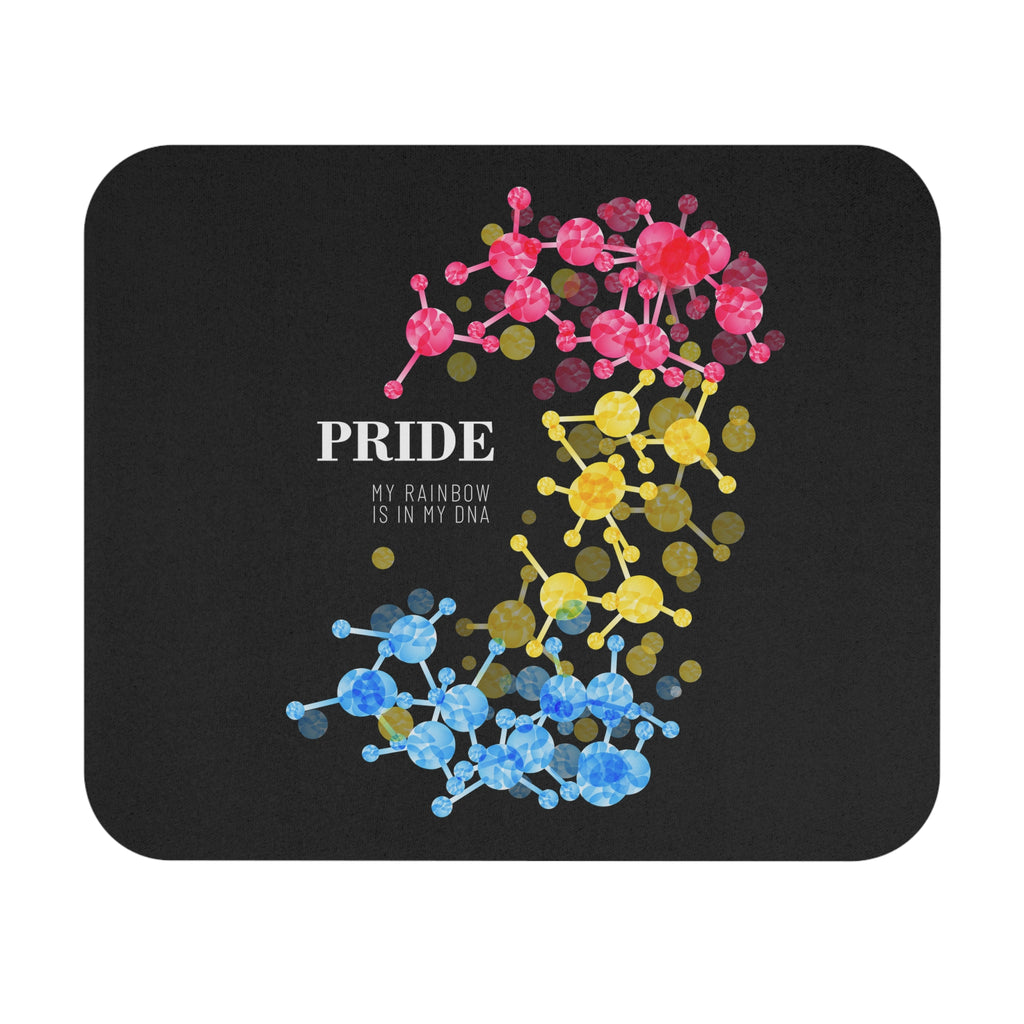 SHAVA CO Pansexual Flag Mouse Pad (Rectangle) - My Rainbow Is In My DNA Printify