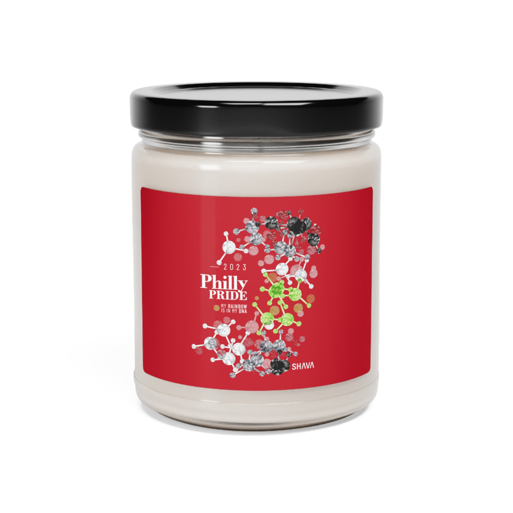 SHAVA CO Agender Flag 2023 Pride, Philly Scented Soy Candle, 9oz Printify