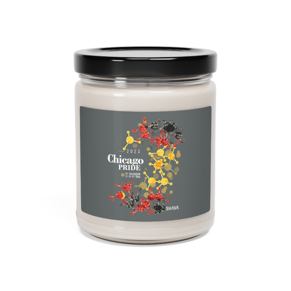 SHAVA CO Rubber Flag 2023 Pride, Chicago Scented Soy Candle, 9oz Printify