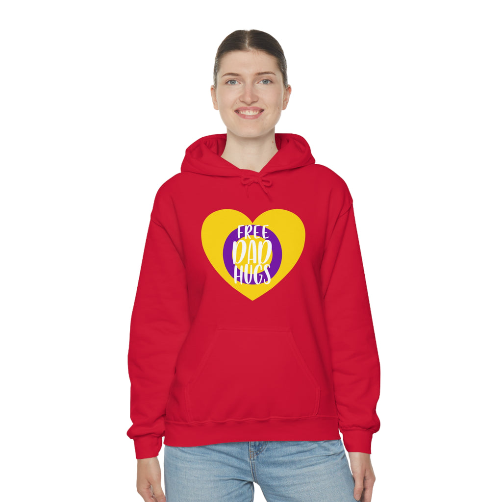 SHAVA CO Intersexual Flag, Unisex Heavy Blend™ Hooded Sweatshirt - Free Dad Hugs Printify