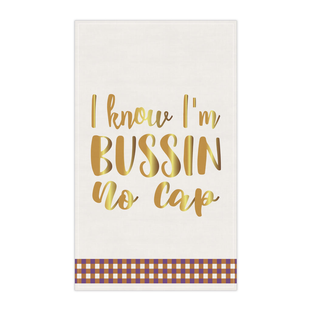 Christmas Kitchen Towel -  I Know i am The Bussin Printify