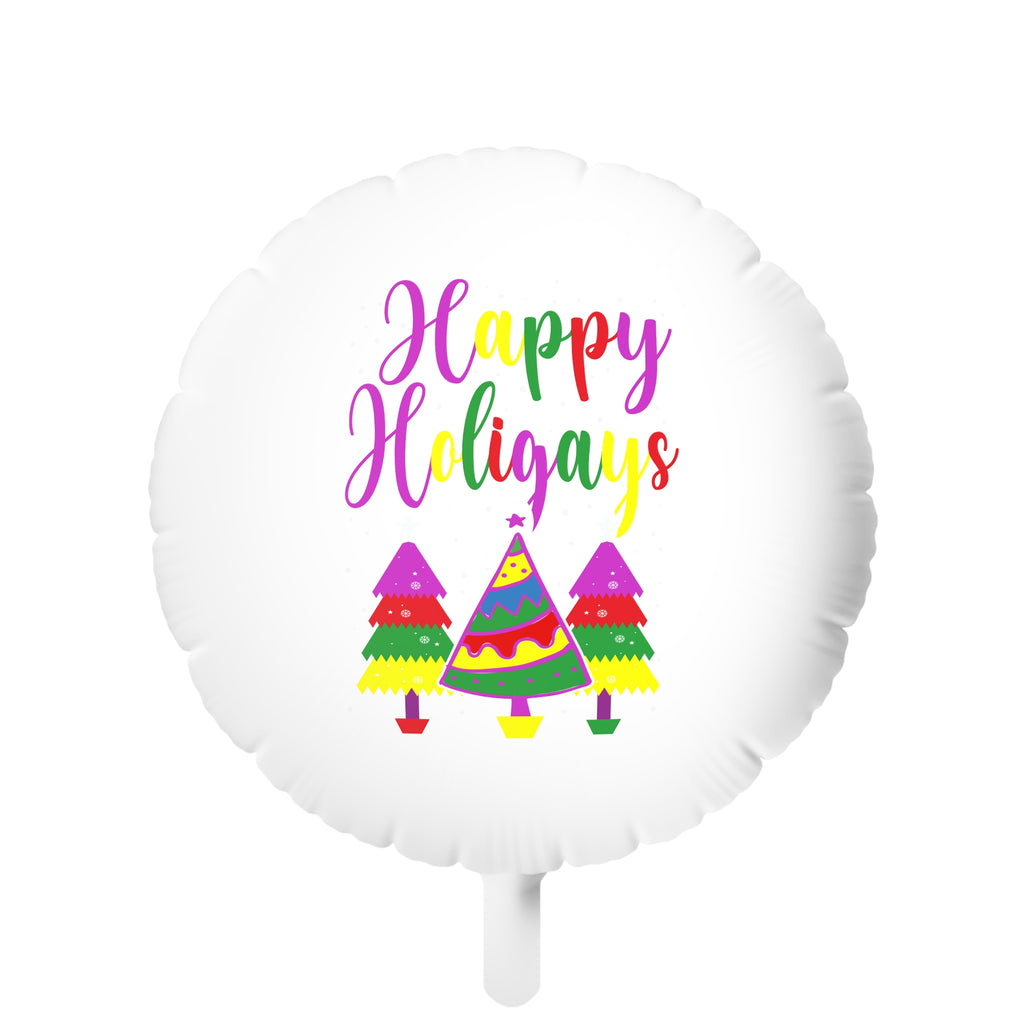 Christmas LGBTQ Mylar Helium Balloon ,Happy Holigays Printify