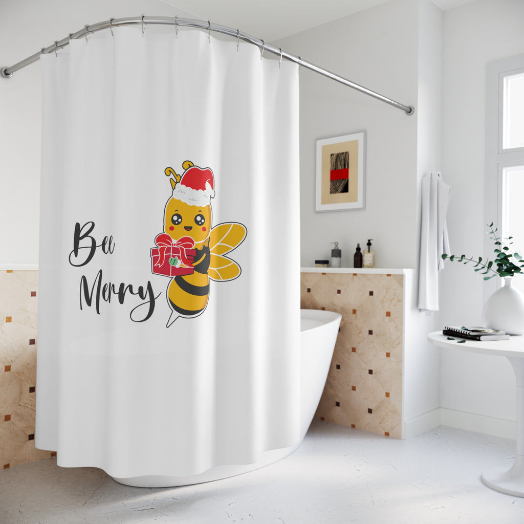 Christmas  Shower - Curtains - Be Merry Printify