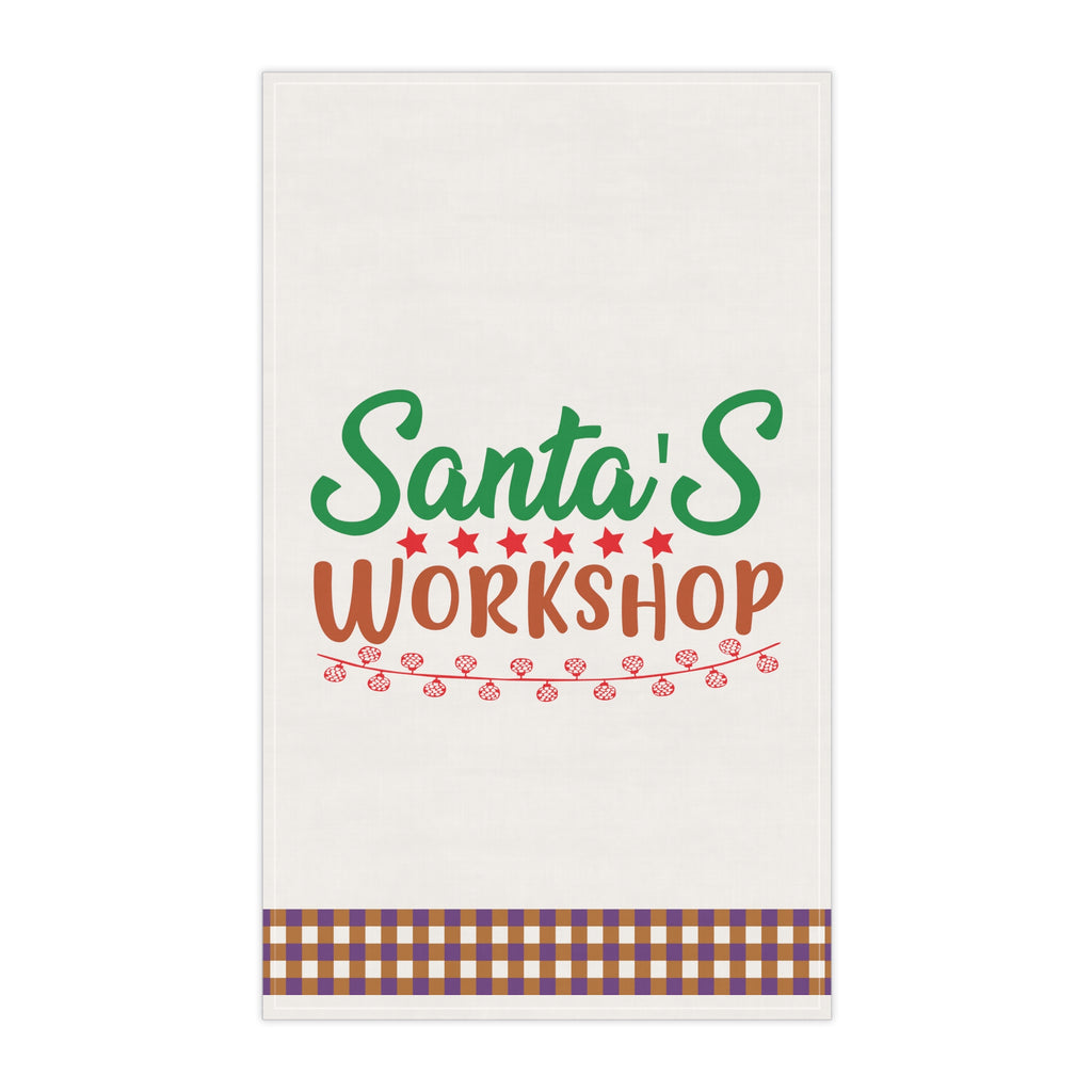 Christmas Kitchen Towel - Santa'S Workshop Printify