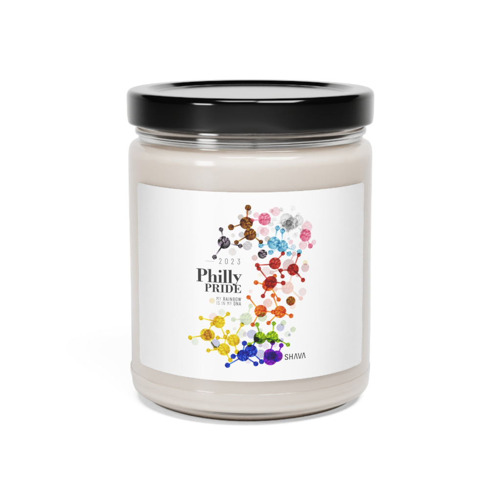 SHAVA CO Progress Flag 2023 Pride, Philly Scented Soy Candle, 9oz Printify