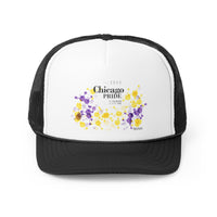 Thumbnail for Intersex Flag Trucker Caps Chicago Pride - My Rainbow is In My DNA Printify