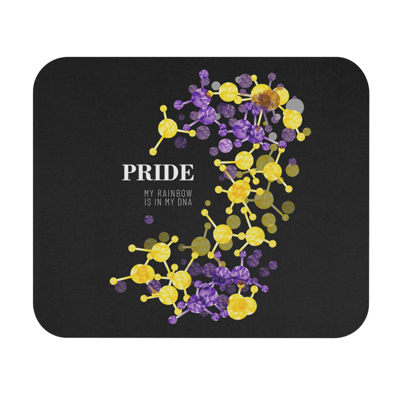 SHAVA CO Intersexual Flag Mouse Pad (Rectangle) - My Rainbow Is In My DNA Printify