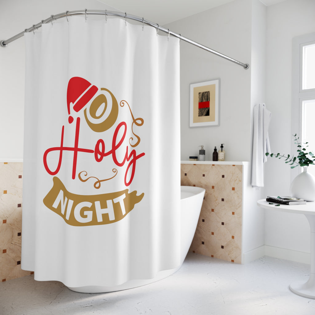 Christmas  Shower - Curtains - O Holy Night Printify