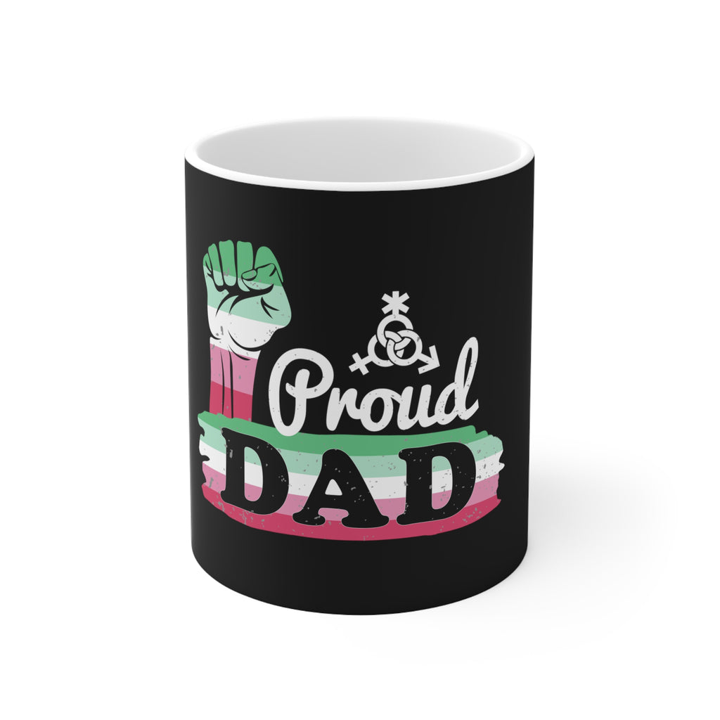 Abrosexual Pride Flag Ceramic Mug - Proud Dad Printify