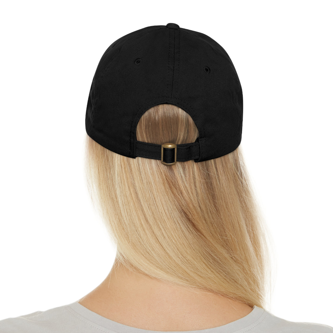 SHAVA CO Intersexual Flag Dad Hat with Leather Patch (Rectangle) Printify