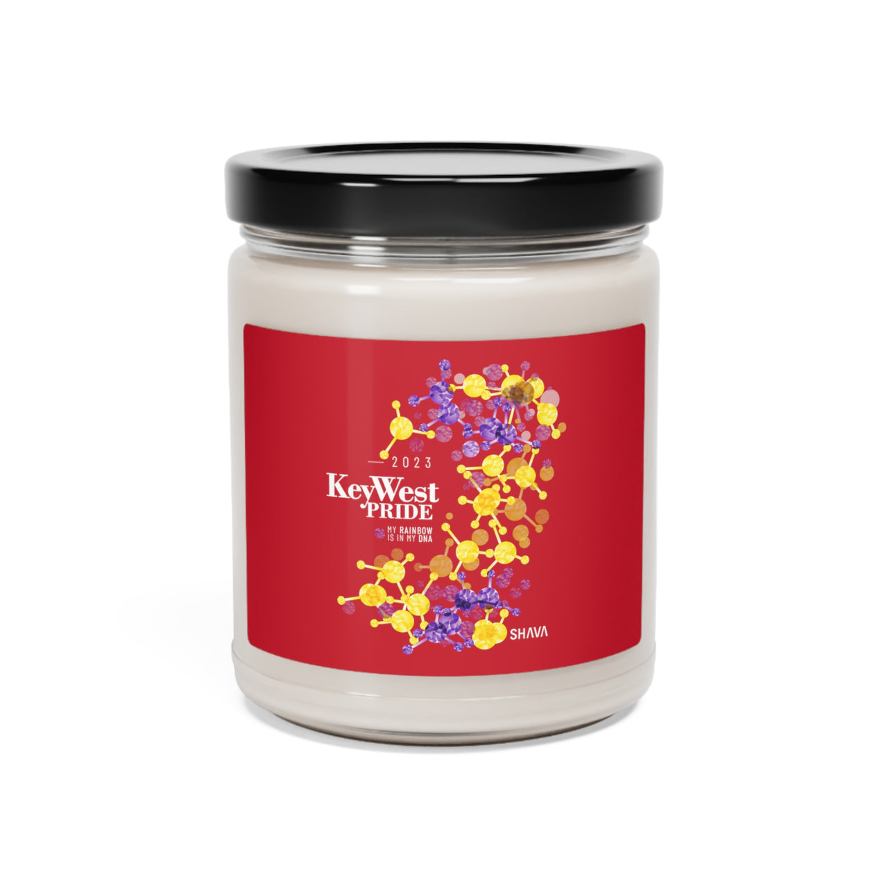 SHAVA CO Intersexual Flag 2023 Pride, Key West Scented Soy Candle, 9oz Printify