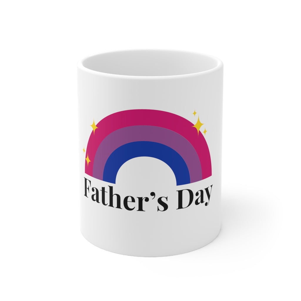 Bisexual Pride Flag Ceramic Mug - Father's Day Printify