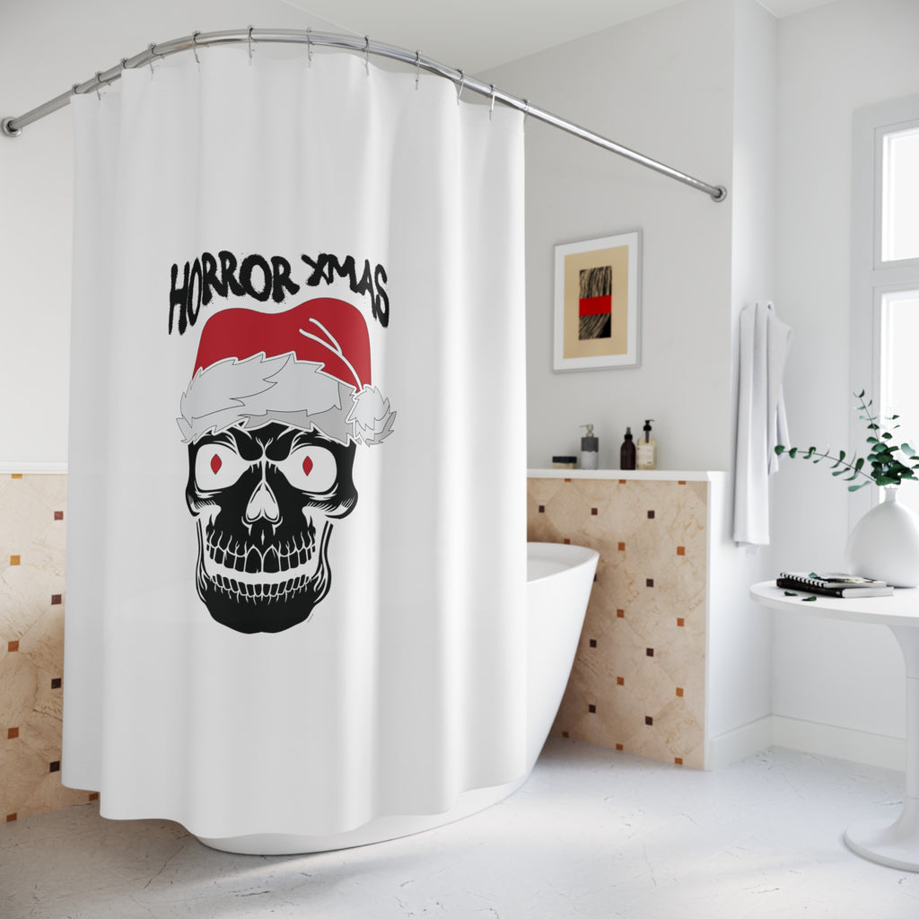 Christmas  Shower - Curtains - Horror Xmas Printify