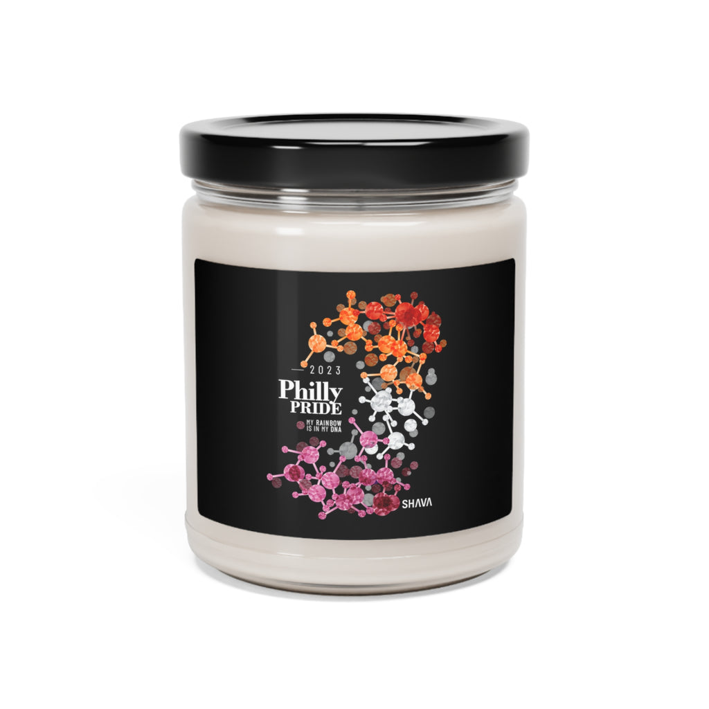 SHAVA CO Lesbian Flag 2023 Pride, Philly Scented Soy Candle, 9oz Printify