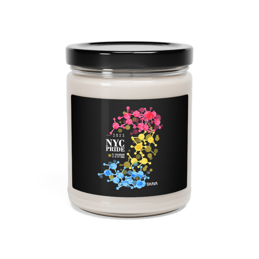 SHAVA CO Pansexual Flag 2023 Pride, New York City Scented Soy Candle, 9oz Printify