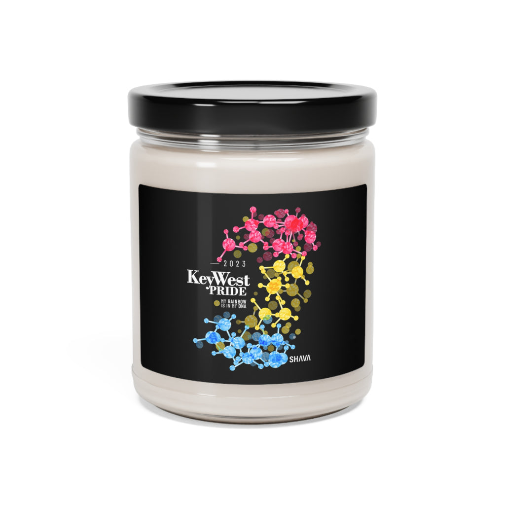 SHAVA CO Pansexual Flag 2023 Pride, Key West Scented Soy Candle, 9oz Printify