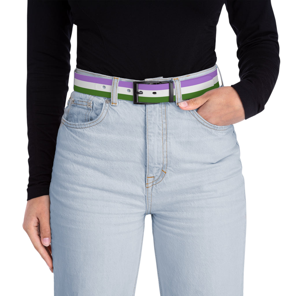 Genderqueer Pride Flag Belt Printify