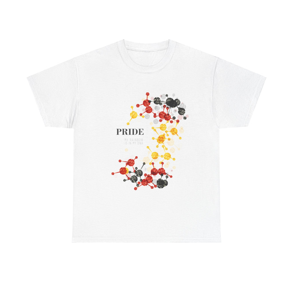 SHAVA CO  Rubber Pride Flag , Unisex Heavy Cotton Tee - My Rainbow Is In My DNA