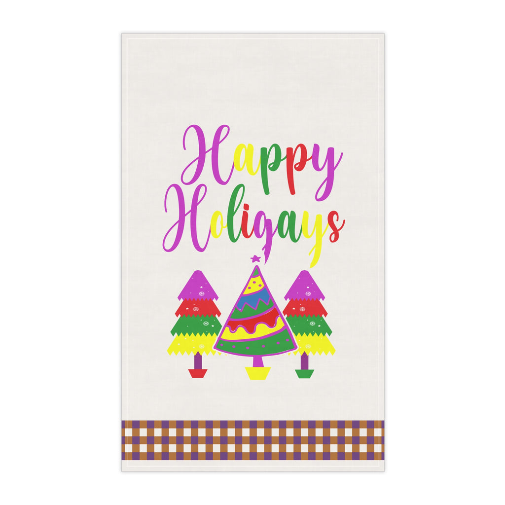 Christmas LGBTQ  Kitchen Towel - Happy Holigays Printify