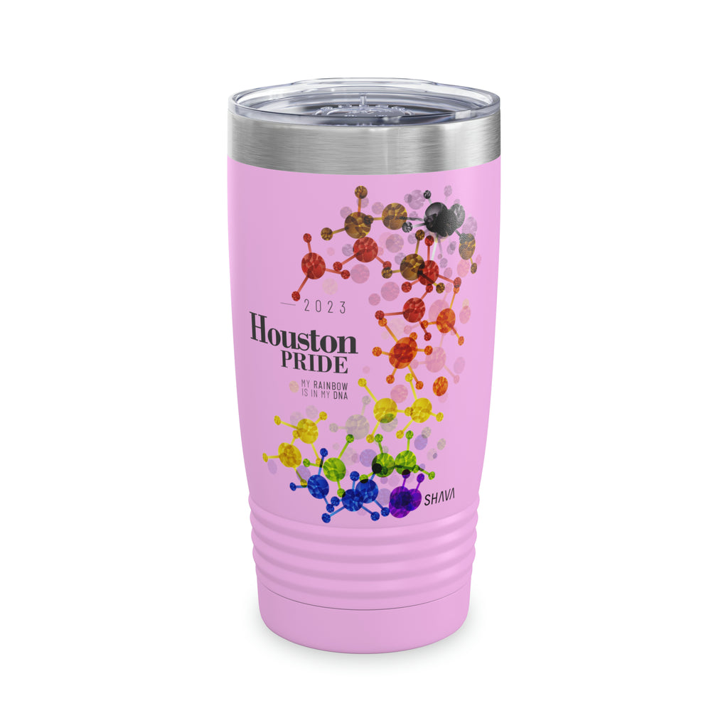 SHAVA CO Philadelphia Flag 2023 Pride, Houston Ringneck Tumbler 20oz - My Rainbow Is In My DNA Printify