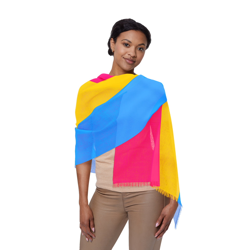 SHAVA CO Pansexual Flag Light Scarf Printify