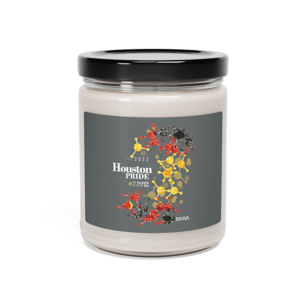 SHAVA CO Rubber Flag 2023 Pride, Houston Scented Soy Candle, 9oz Printify