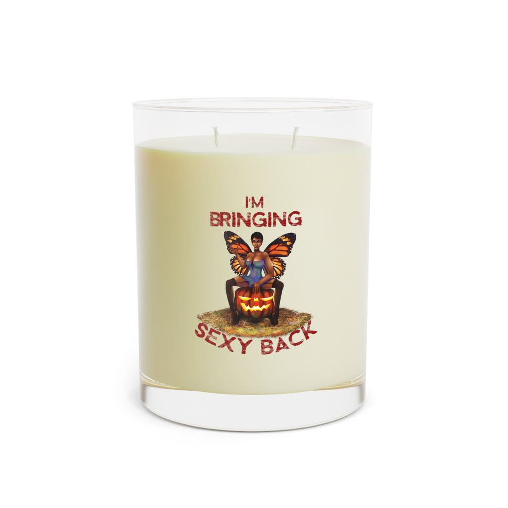 Halloween Scented Candle Full Glass, 11oz - Sexy Back Printify