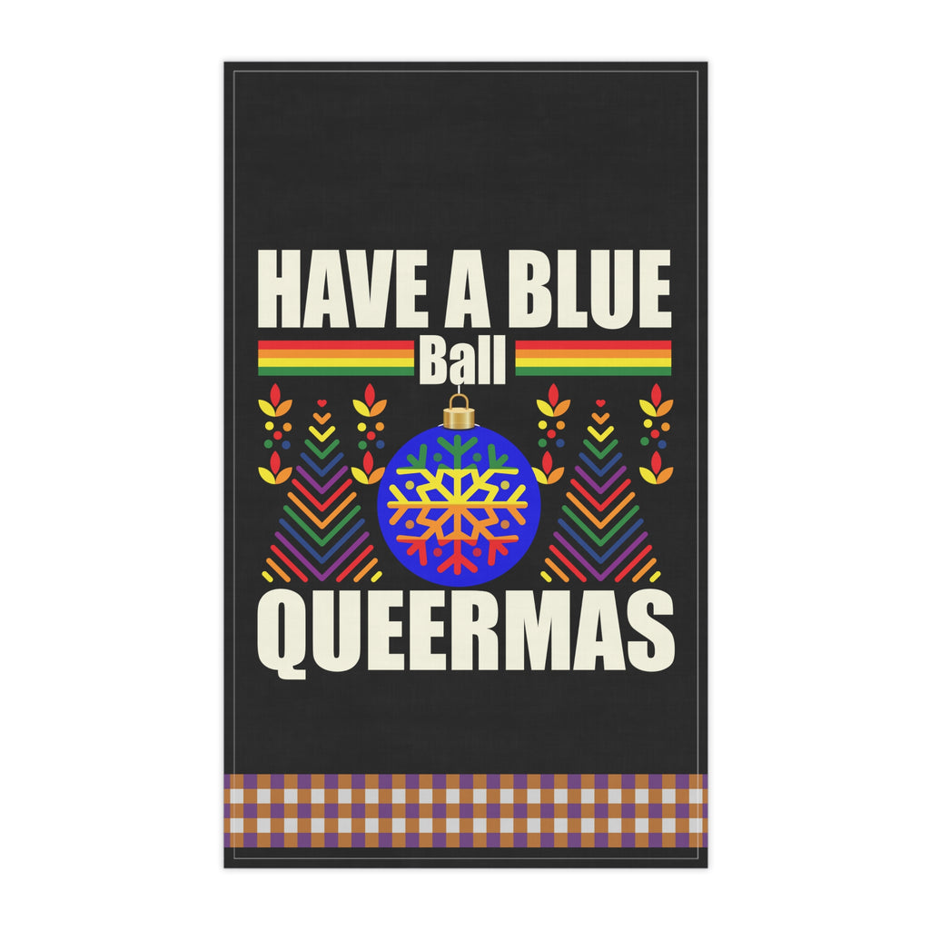 Christmas LGBTQ  Kitchen Towel - Queermas Printify