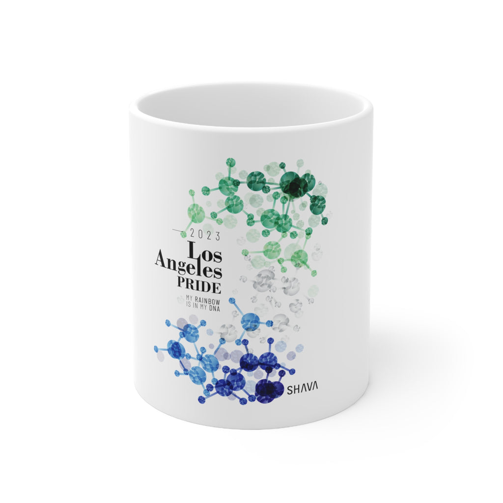 Gay Flag Los Angeles Pride Ceramic Mug - Rainbow Is In My DNA Printify