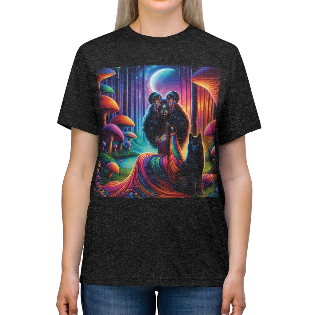 unisex Triblend Tee - What Meant For Me Will Find Its Way To Me - Lunar Queen of the Mystical Grove Printify