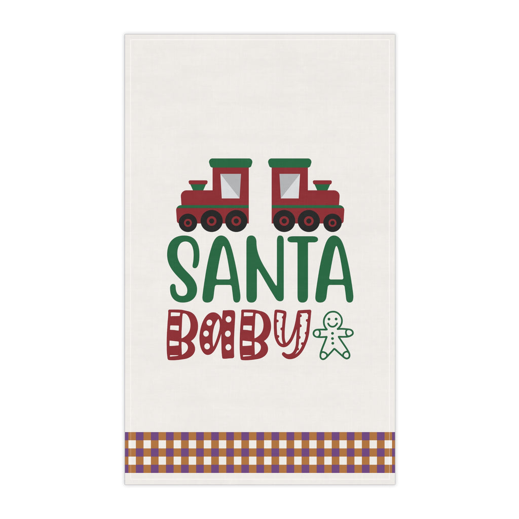 Christmas Kitchen Towel - Santa Baby Printify