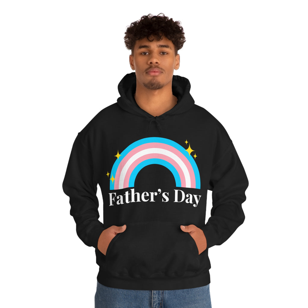 SHAVA CO Transgender Flag, Unisex Heavy Blend™ Hooded Sweatshirt - Father's Day Printify