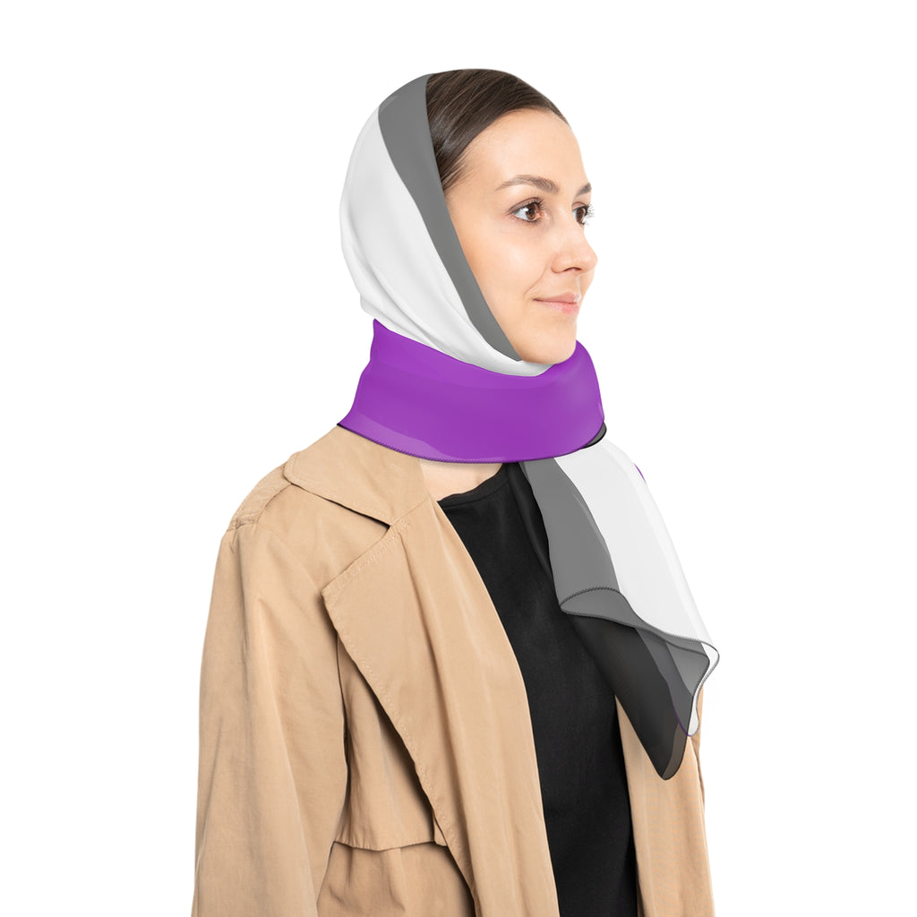 SHAVA CO Asexual Flag Poly Scarf Printify