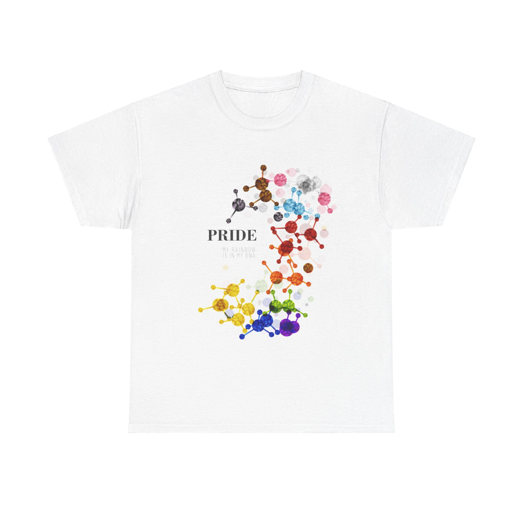 SHAVA CO  Progress Pride Flag , Unisex Heavy Cotton Tee - My Rainbow Is In My DNA