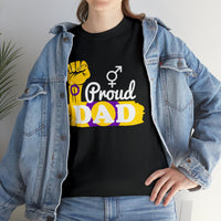 Thumbnail for SHAVA CO Intersexual Flag, Unisex Heavy Cotton Tee - Proud Dad Printify